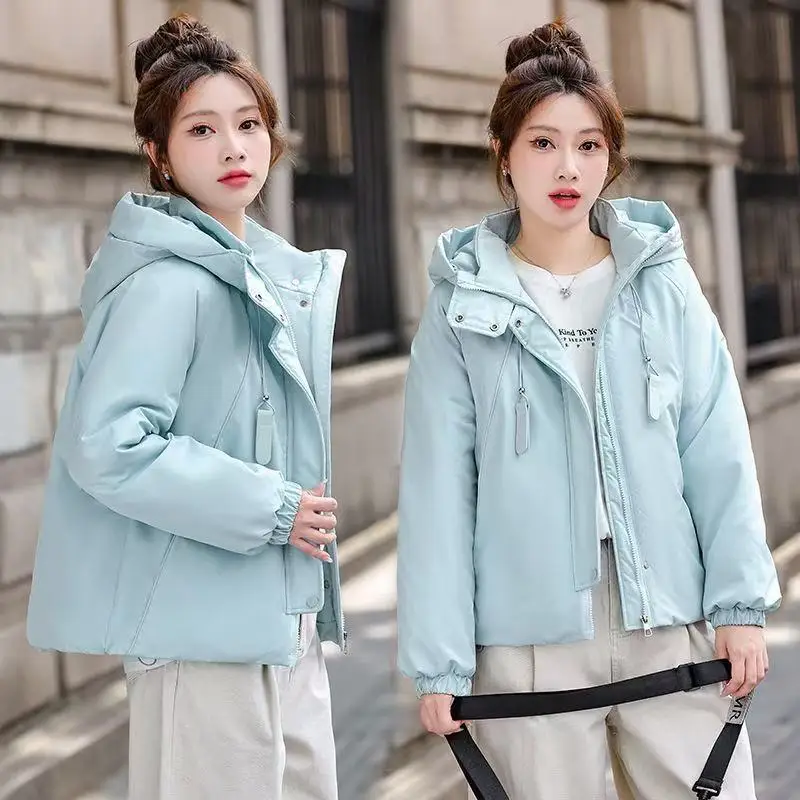 2025 Winter Cotton Padded Jacket Women Loose Hooded Thicken Warm All-match Elegant Parkas Female Outwear Overcoat Coats Ladies
2025 Winter Cotton Padded Jacket Women Loose Hooded Thicken Warm All-match Elegant Parkas Female Outwear Overcoat Coats Ladies
