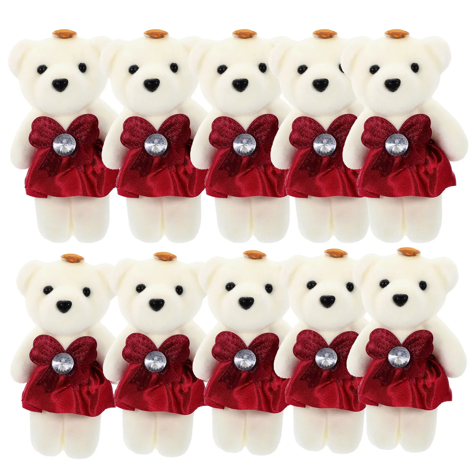 10Pcs Bear Stuffed Animals Mini Soft Comfortable Wedding Car Bouquet Decoration Birthday Party Gift Decorative Small Bear
10Pcs Bear Stuffed Animals Mini Soft Comfortable Wedding Car Bouquet Decoration Birthday Party Gift Decorative Small Bear