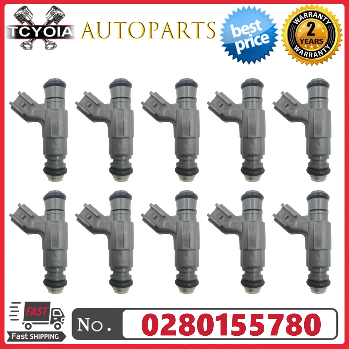 10pcs/lot Fuel Injectors 0280155780 53031571AA FJ457 for 1998-2003 Dodge Ram 2500 3500 8.0L V10
10pcs/lot Fuel Injectors 0280155780 53031571AA FJ457 for 1998-2003 Dodge Ram 2500 3500 8.0L V10