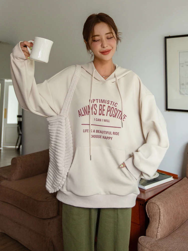 Optimistic Always Be Postive Cotton Hoodie Trend Daily Tracksuit Fashion Creativity Streetwear Essential Casual Sweatershirt
Optimistic Always Be Postive Cotton Hoodie Trend Daily Tracksuit Fashion Creativity Streetwear Essential Casual Sweatershirt