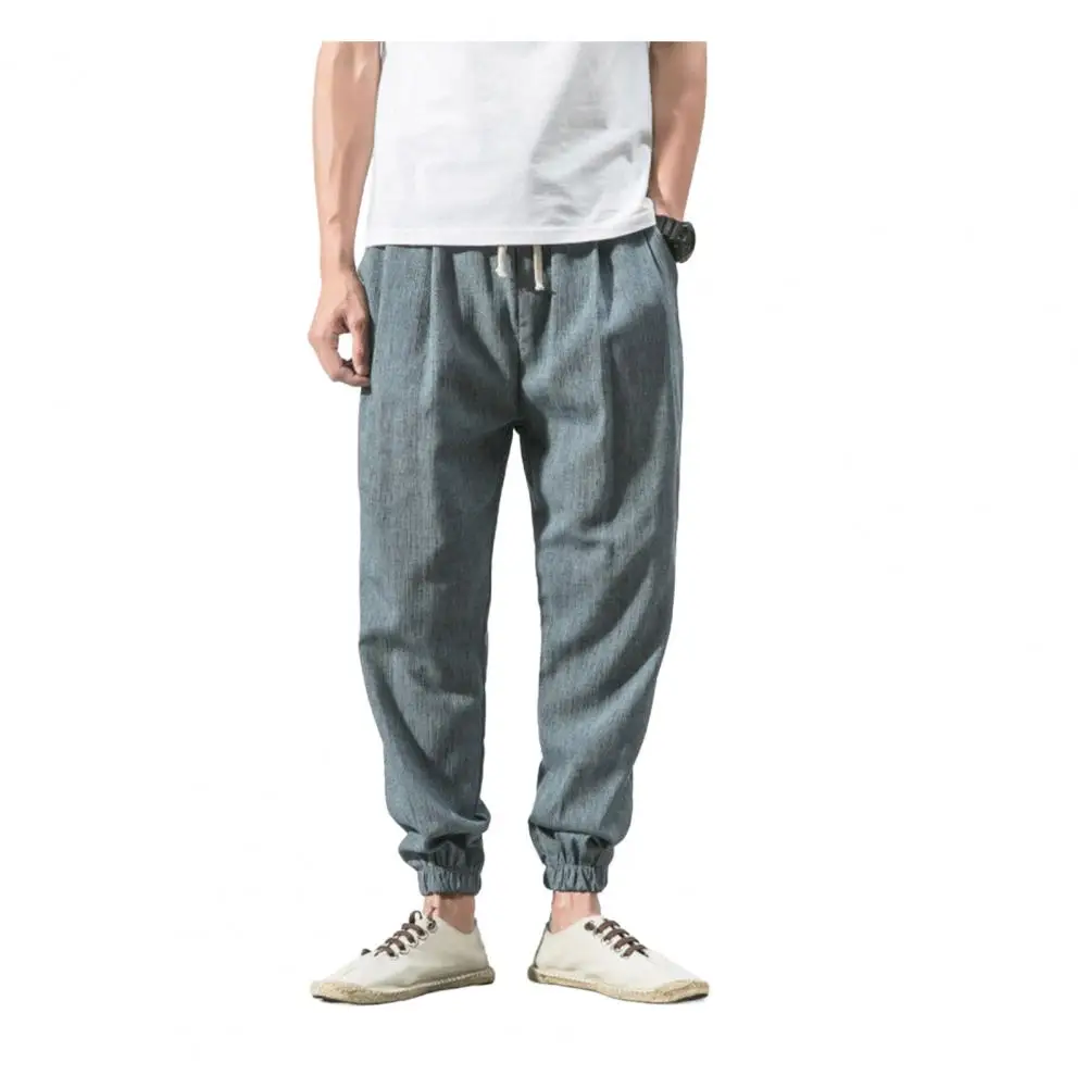 Men Pants Men Solid Elastic Waist Streetwear Joggers Japanese Style Loose Ankle Length Pockets Trousers
Men Pants Men Solid Elastic Waist Streetwear Joggers Japanese Style Loose Ankle Length Pockets Trousers