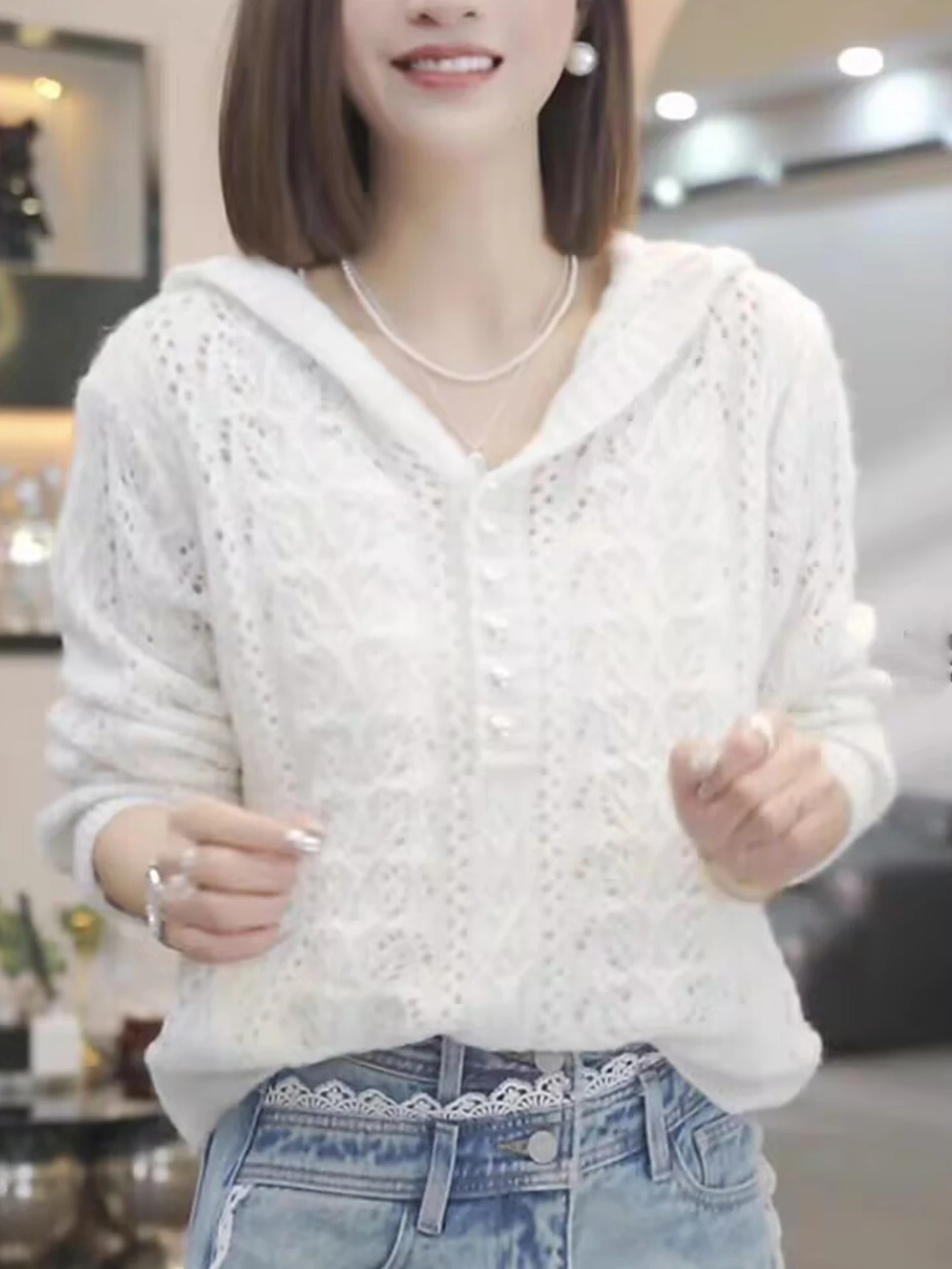 Вязаная толстовка с длинными рукавами и вырезами Ele Color, универсальный базовый топ для ранней осени от uYuanQi
Вязаная толстовка с длинными рукавами и вырезами Ele Color, универсальный базовый топ для ранней осени от uYuanQi