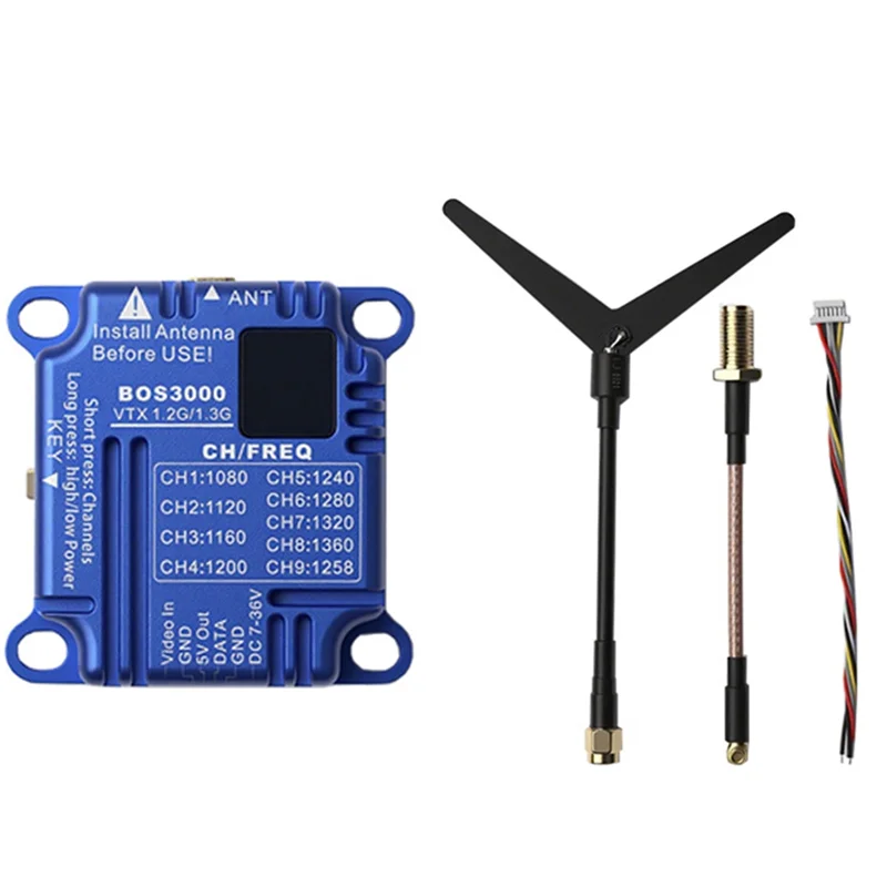 【Hot-Sell】For FPV Long Range RC Drone Compatible 1.2Ghz 1.3Ghz 3W VTX 3000Mw 9 Channel Video Audio Transmitter(PAL/NTSC)
【Hot-Sell】For FPV Long Range RC Drone Compatible 1.2Ghz 1.3Ghz 3W VTX 3000Mw 9 Channel Video Audio Transmitter(PAL/NTSC)