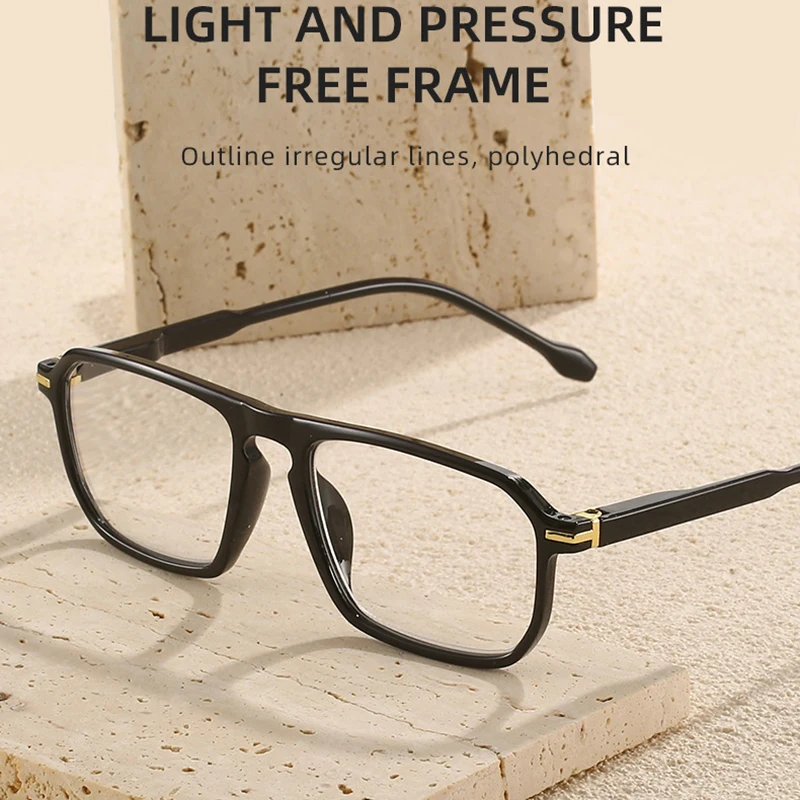 Fashion Reading Glasses Comfortable Durable Rectangular Neutral Frame Presbyopia Eyeglasses Degree From +100 To +400
Fashion Reading Glasses Comfortable Durable Rectangular Neutral Frame Presbyopia Eyeglasses Degree From +100 To +400