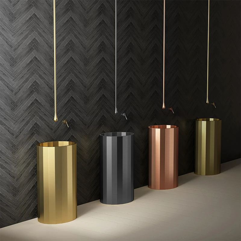 Oval stainless steel pedestal basin gold rose gold bar creative pedestal washbasin wash basin
Oval stainless steel pedestal basin gold rose gold bar creative pedestal washbasin wash basin