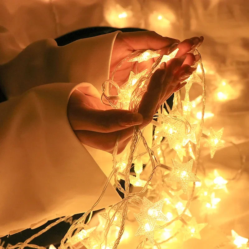 Battery Power Star Led Lights Garland Fairy String Christmas Outdoor Lamp Garden Bedroom Room Wedding Party Decoration
Battery Power Star Led Lights Garland Fairy String Christmas Outdoor Lamp Garden Bedroom Room Wedding Party Decoration