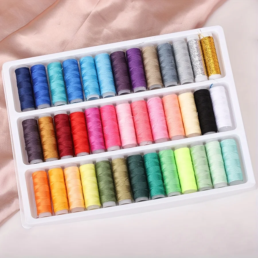 39 шт./кор. комплект швейных ниток, красочные полиэфирные рулонные нитки, сделай сам, вышивка, материалы для рукоделия, костюм для машинного ручного шитья JXB
39 шт./кор. комплект швейных ниток, красочные полиэфирные рулонные нитки, сделай сам, вышивка, материалы для рукоделия, костюм для машинного ручного шитья JXB