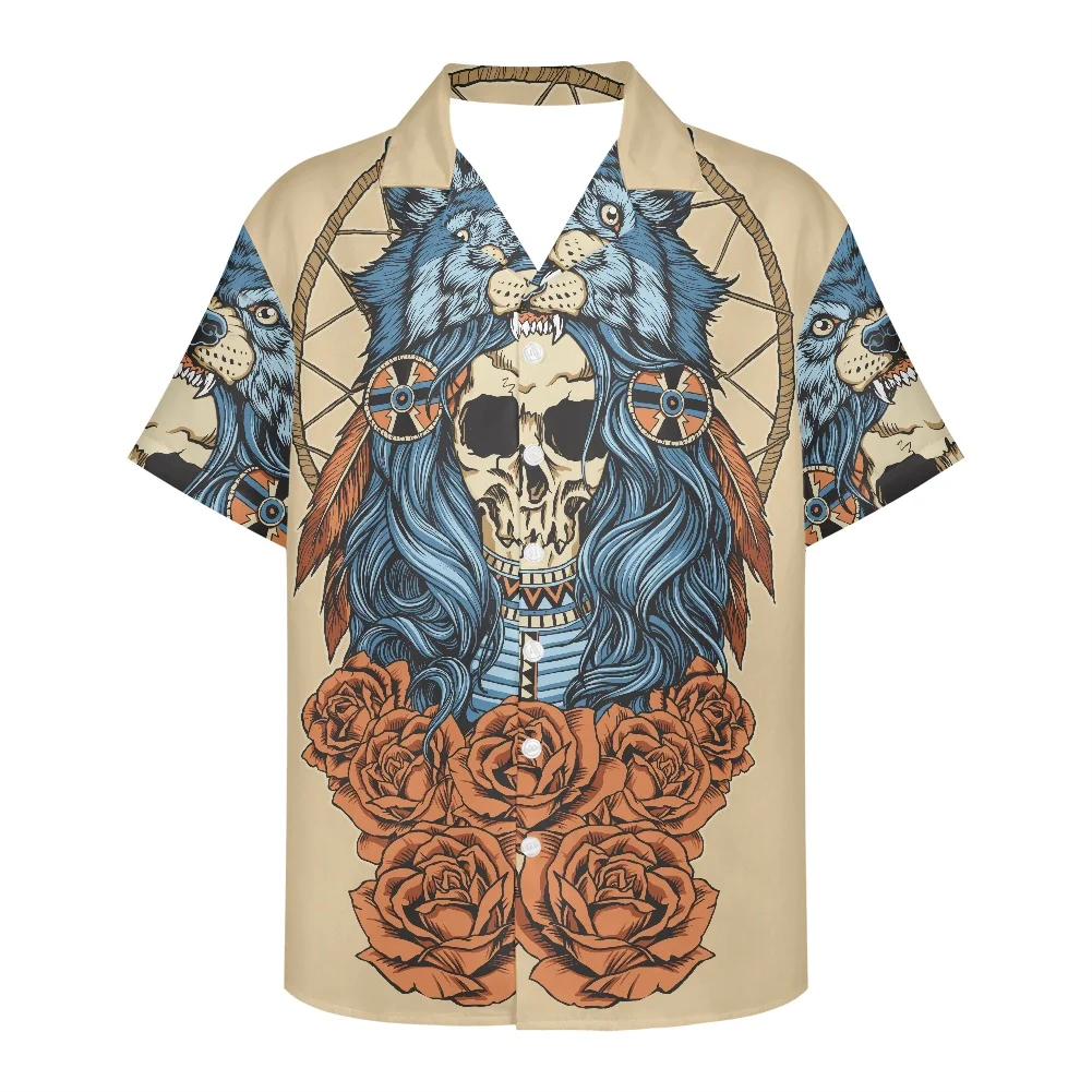 2022 Halloween Gifts For men New Design Men Short Sleeve V Neck Shirt Summer Style Fashion Skull And Roses Print Men Clothing
2022 Halloween Gifts For men New Design Men Short Sleeve V Neck Shirt Summer Style Fashion Skull And Roses Print Men Clothing