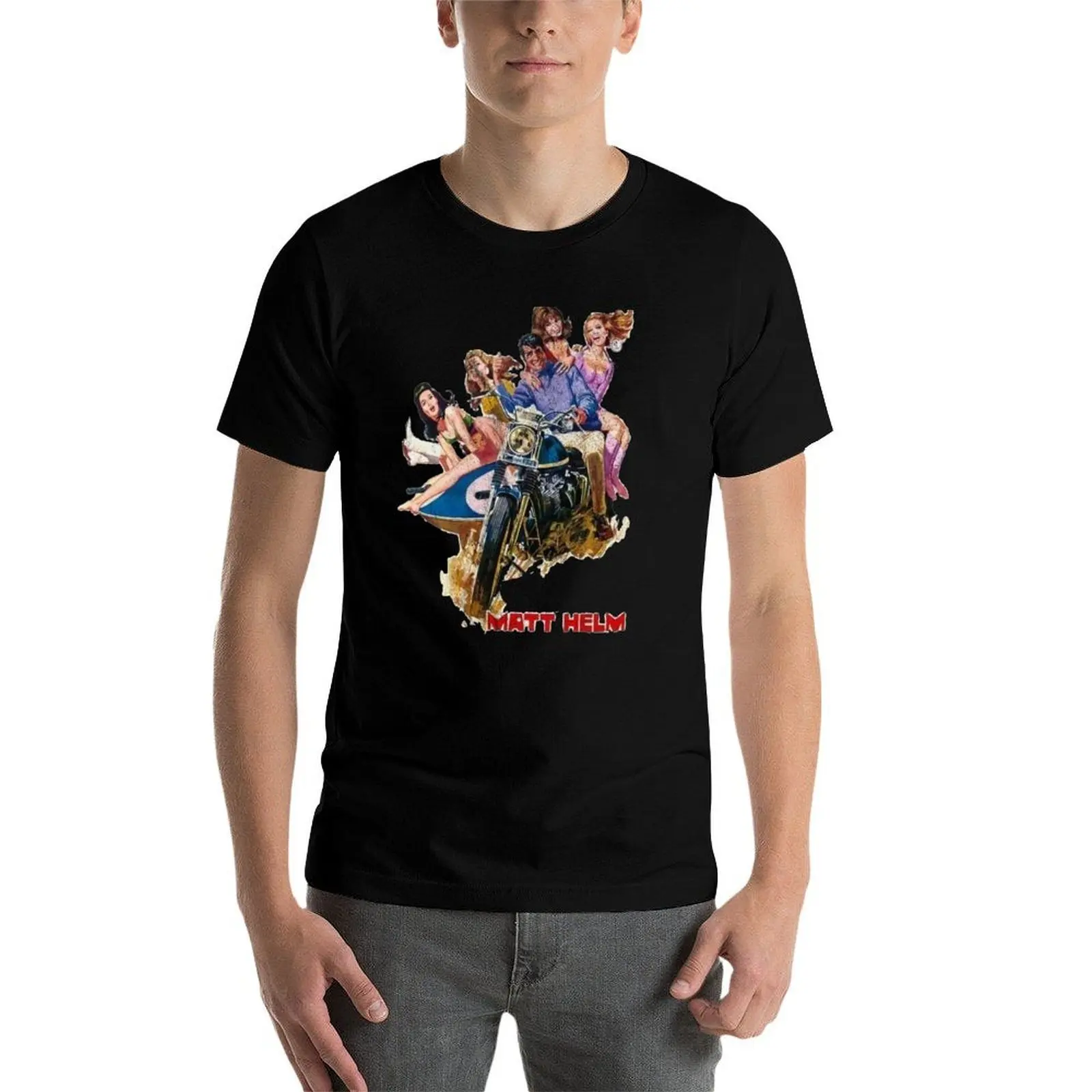 Matt Helm - Starring Dean Martin - Movie Poster - Spy Thriller Comedy T-Shirt cotton tshirt 100% anime t shirts for man T-Shirt 
Matt Helm - Starring Dean Martin - Movie Poster - Spy Thriller Comedy T-Shirt cotton tshirt 100% anime t shirts for man T-Shirt