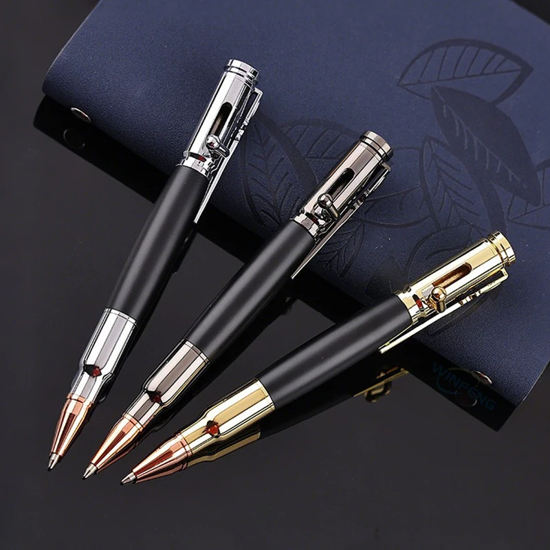 Metal Bolt Action Ballpoint Pen Black Ink Gel Pen Light Luxury Signature Pen Students Gift Business School Office Supplies
Metal Bolt Action Ballpoint Pen Black Ink Gel Pen Light Luxury Signature Pen Students Gift Business School Office Supplies