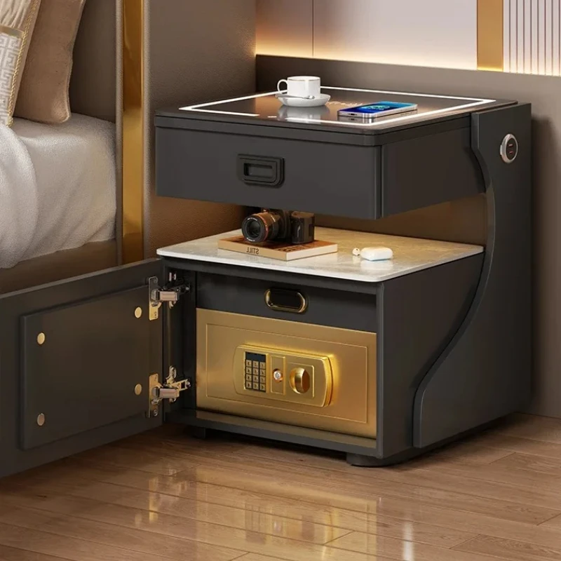 Wooden With Safe Nightstands Modern Bedroom Light Storage Bedsides Table Smart Bluetooth Speaker Szafki Nocne Bedroom Furniture
Wooden With Safe Nightstands Modern Bedroom Light Storage Bedsides Table Smart Bluetooth Speaker Szafki Nocne Bedroom Furniture