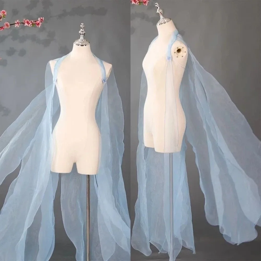 Organza Ancient-style Cloak with Shoulder Strap Chinese Style Party Long Shawl Dance Costume Fairy Dance Wear Flowy Cape
Organza Ancient-style Cloak with Shoulder Strap Chinese Style Party Long Shawl Dance Costume Fairy Dance Wear Flowy Cape