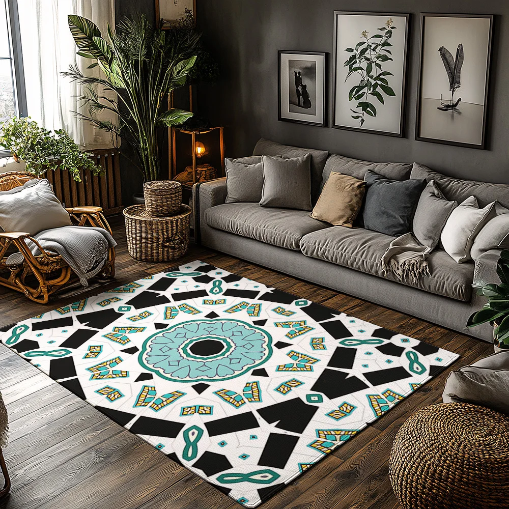 Geometric Moroccan Area Rug Bohemian Floor Mat Non-Slip Washable Home Decor Modern Living Room Carpet Stylish Entryway Runner Un
Geometric Moroccan Area Rug Bohemian Floor Mat Non-Slip Washable Home Decor Modern Living Room Carpet Stylish Entryway Runner Un