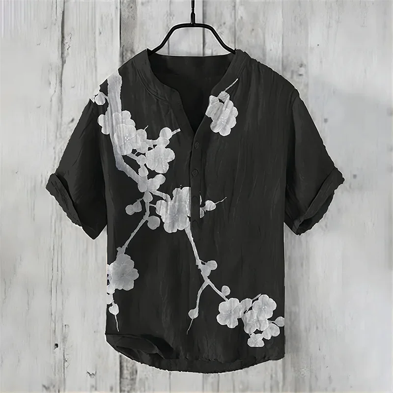2024 New Spring and Summer Men's Fashion Casual Shirt Men's Art Illustration 3D Printing Small V-neck Linen Men's Shirt S-5XL
2024 New Spring and Summer Men's Fashion Casual Shirt Men's Art Illustration 3D Printing Small V-neck Linen Men's Shirt S-5XL