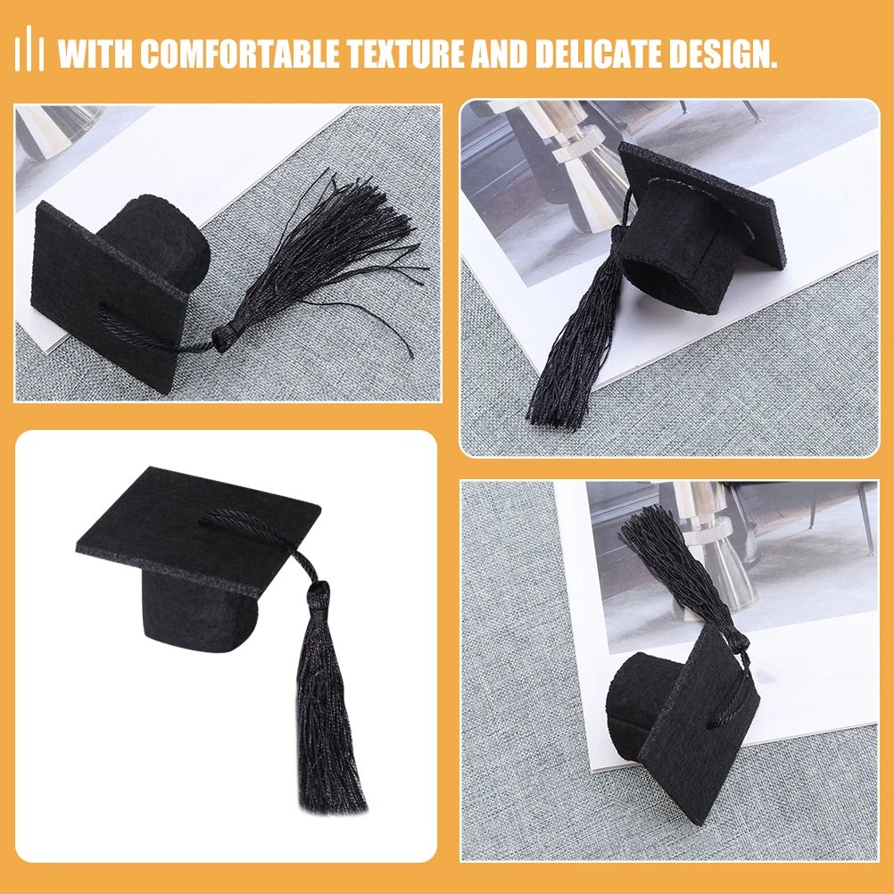 12pcs Mini Graduation Cap Bottle Hat Blue Tassel Bottle Cover Non Woven Child Gifts
12pcs Mini Graduation Cap Bottle Hat Blue Tassel Bottle Cover Non Woven Child Gifts