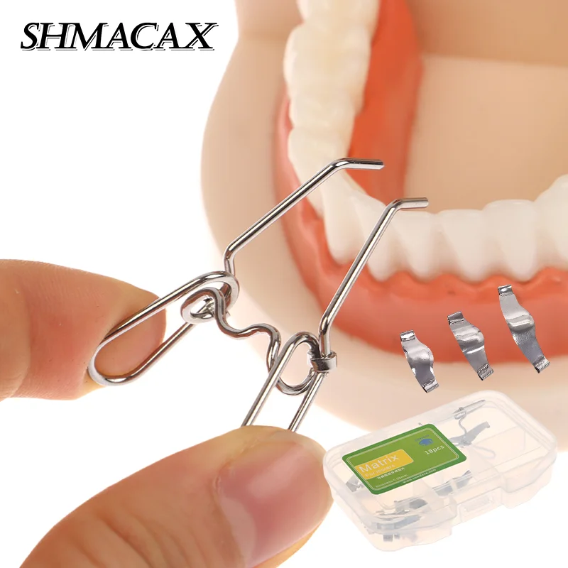 18pcs/Set Dental Saddle Contoured Metal Matrices Matrix Set Universal Kit With Spring Clip Dental Sectional Matrices
18pcs/Set Dental Saddle Contoured Metal Matrices Matrix Set Universal Kit With Spring Clip Dental Sectional Matrices