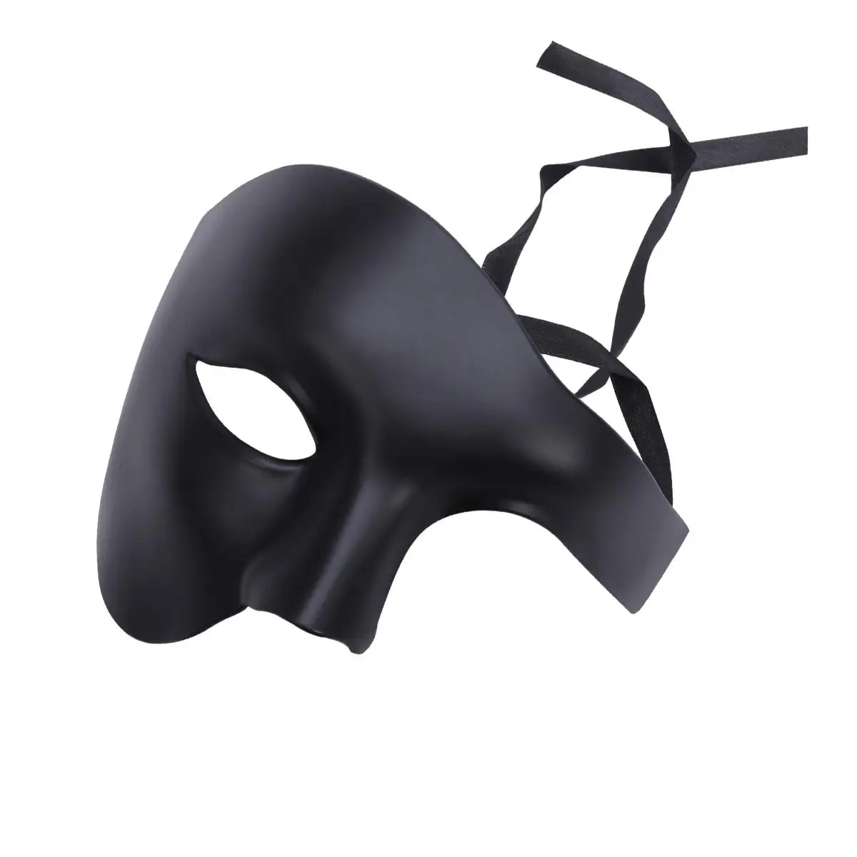 Halloween One-eyed Mask Masquerade Mask Delicate Retro Solid Color Half Face Mask for Cosplay Party Festival Black
Halloween One-eyed Mask Masquerade Mask Delicate Retro Solid Color Half Face Mask for Cosplay Party Festival Black