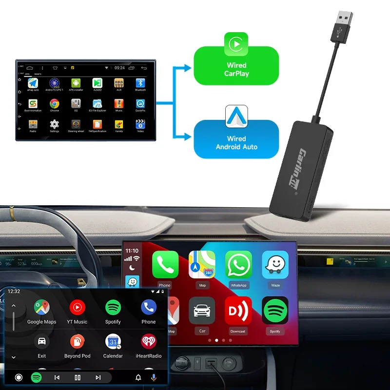 Carlinkit CarPlay Android Mirror Link Adapter USB Streaming Box CarPlay Aftermarket wired Android car system unit
Carlinkit CarPlay Android Mirror Link Adapter USB Streaming Box CarPlay Aftermarket wired Android car system unit