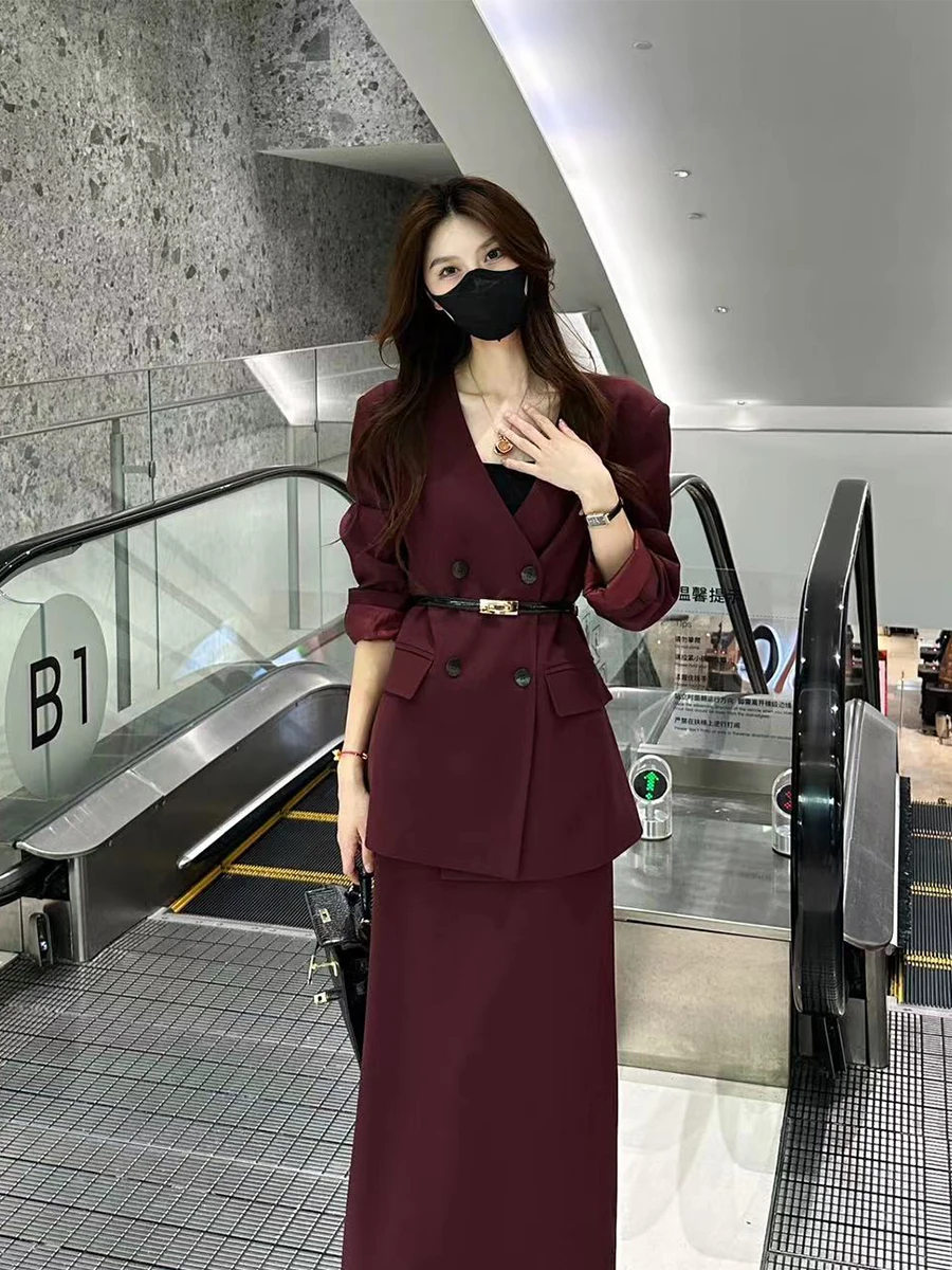 Professional Women's Suit Skirt Spring and Autumn Fashion High-end Temperament Lady Suit Jacket Half-length Skirt Two-piece Set
Professional Women's Suit Skirt Spring and Autumn Fashion High-end Temperament Lady Suit Jacket Half-length Skirt Two-piece Set