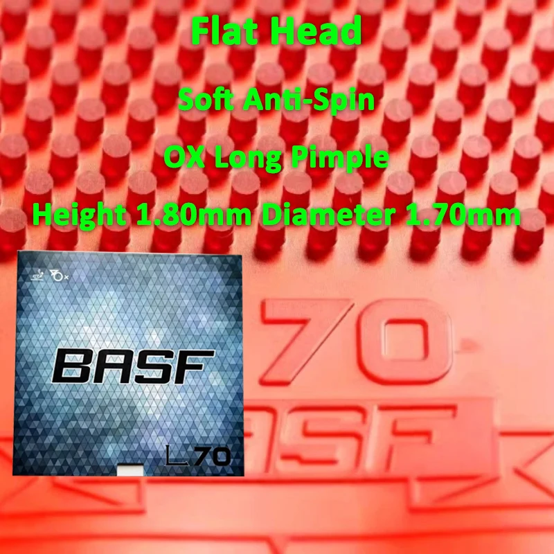 BASFU Flat Head Ping Pong Long Pimple Rubber Soft & Durable Anti-Spin OX Table Tennis Racket Rubber with Sinking Ball Effect
BASFU Flat Head Ping Pong Long Pimple Rubber Soft & Durable Anti-Spin OX Table Tennis Racket Rubber with Sinking Ball Effect