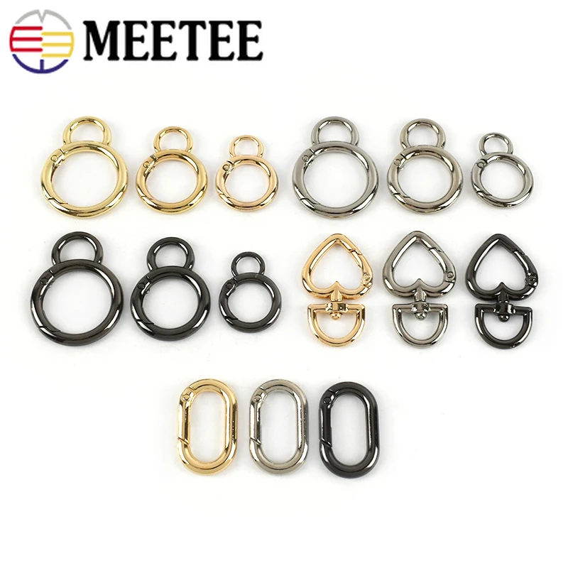 5/10Pcs Meetee Metal Spring O Ring Buckles Openable Bag Clasp KeyRing Backpack Strap Snap Hook Hanger DIY Hardware Accessories 
5/10Pcs Meetee Metal Spring O Ring Buckles Openable Bag Clasp KeyRing Backpack Strap Snap Hook Hanger DIY Hardware Accessories
