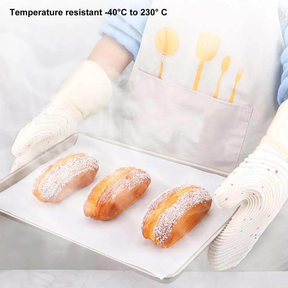 Baking Gloves 1Pair Eco-friendly Non-slip Nordic Style Kitchen Microwave Anti-hot Mittens Kitchen Supplies
Baking Gloves 1Pair Eco-friendly Non-slip Nordic Style Kitchen Microwave Anti-hot Mittens Kitchen Supplies