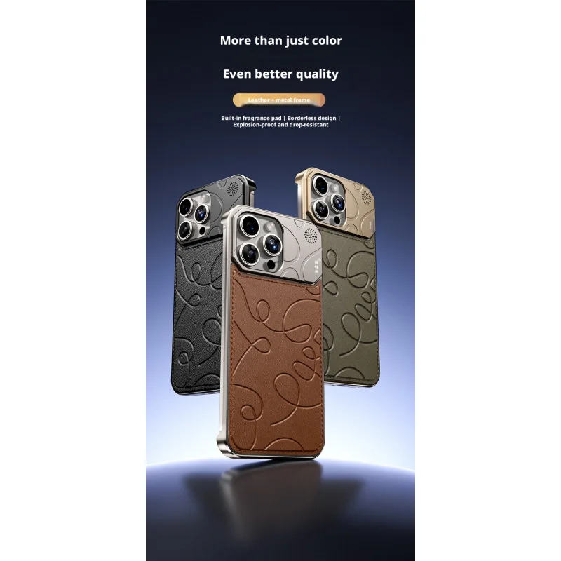 Magnetic Leather Phone Case For iPhone16/17 Pro Max, Fragrance Diffuser Borderless Protective Cover
Magnetic Leather Phone Case For iPhone16/17 Pro Max, Fragrance Diffuser Borderless Protective Cover