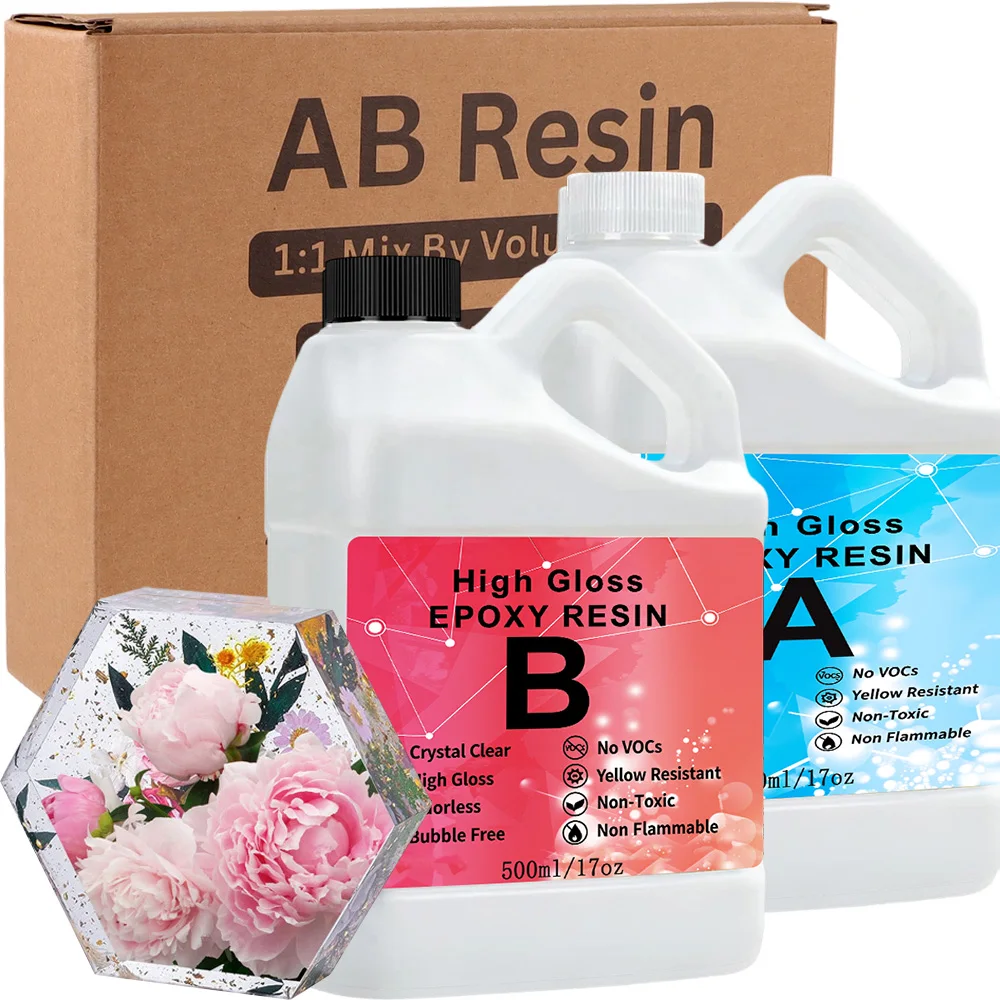 Epoxy Resin -Crystal Clear Epoxy Resin-No Yellowing No Bubble Art Resina Casting for Art Crafts, Jewelry Making, Wood & Molds
Epoxy Resin -Crystal Clear Epoxy Resin-No Yellowing No Bubble Art Resina Casting for Art Crafts, Jewelry Making, Wood & Molds