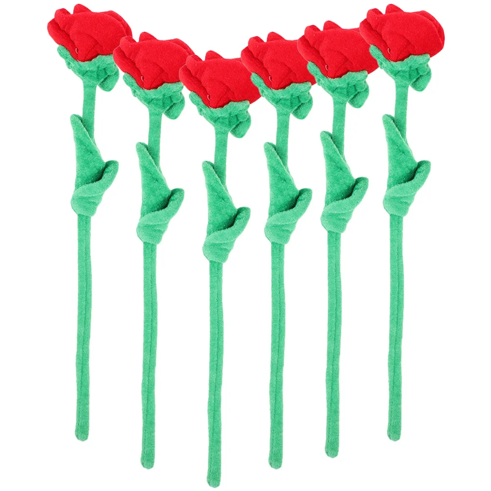 6 Pcs Decoration Plush Rose Dining Room Table Artificial Flower Tie Home Bouquet
6 Pcs Decoration Plush Rose Dining Room Table Artificial Flower Tie Home Bouquet