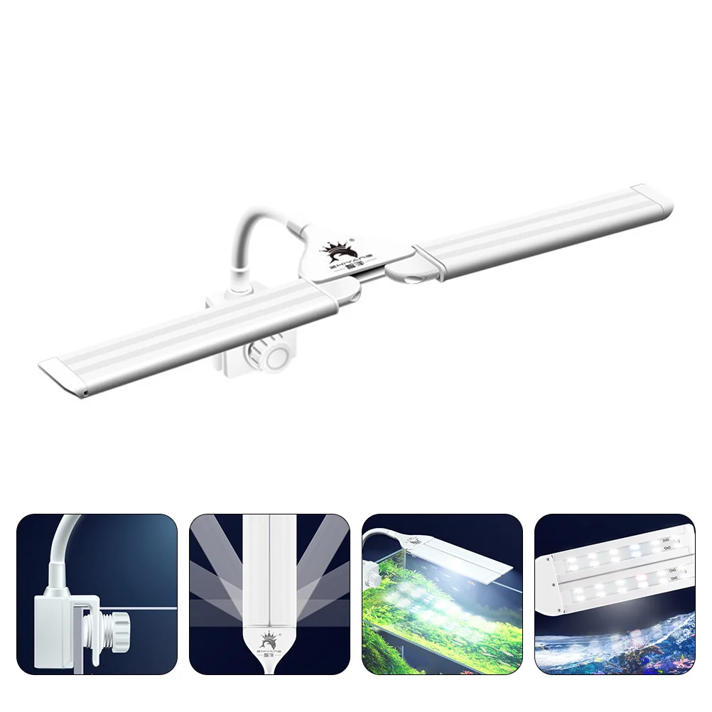 LED Fish Tank Light Bracket 4 row Wide Angle Clip Lamp White Blue Aquarium Grass St Full Lighting Tool for Water Plants
LED Fish Tank Light Bracket 4 row Wide Angle Clip Lamp White Blue Aquarium Grass St Full Lighting Tool for Water Plants