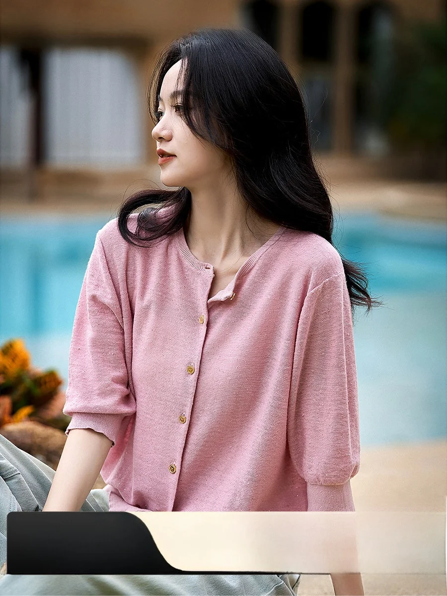 Summer Dance Party Chic Breathable Fashion Sensation Select Linen Bead 26 New Knitted Open Cardigan Women's OL Style Str...
Summer Dance Party Chic Breathable Fashion Sensation Select Linen Bead 26 New Knitted Open Cardigan Women's OL Style Str...