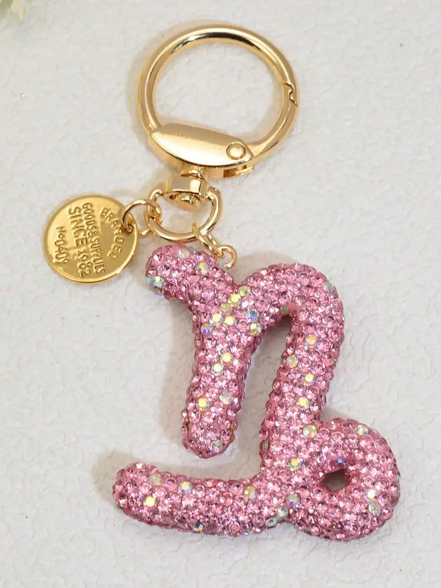 Pink Rhinestone Zodiac Sign Keychain For Women Adults Car Bag Charm Gift
Pink Rhinestone Zodiac Sign Keychain For Women Adults Car Bag Charm Gift