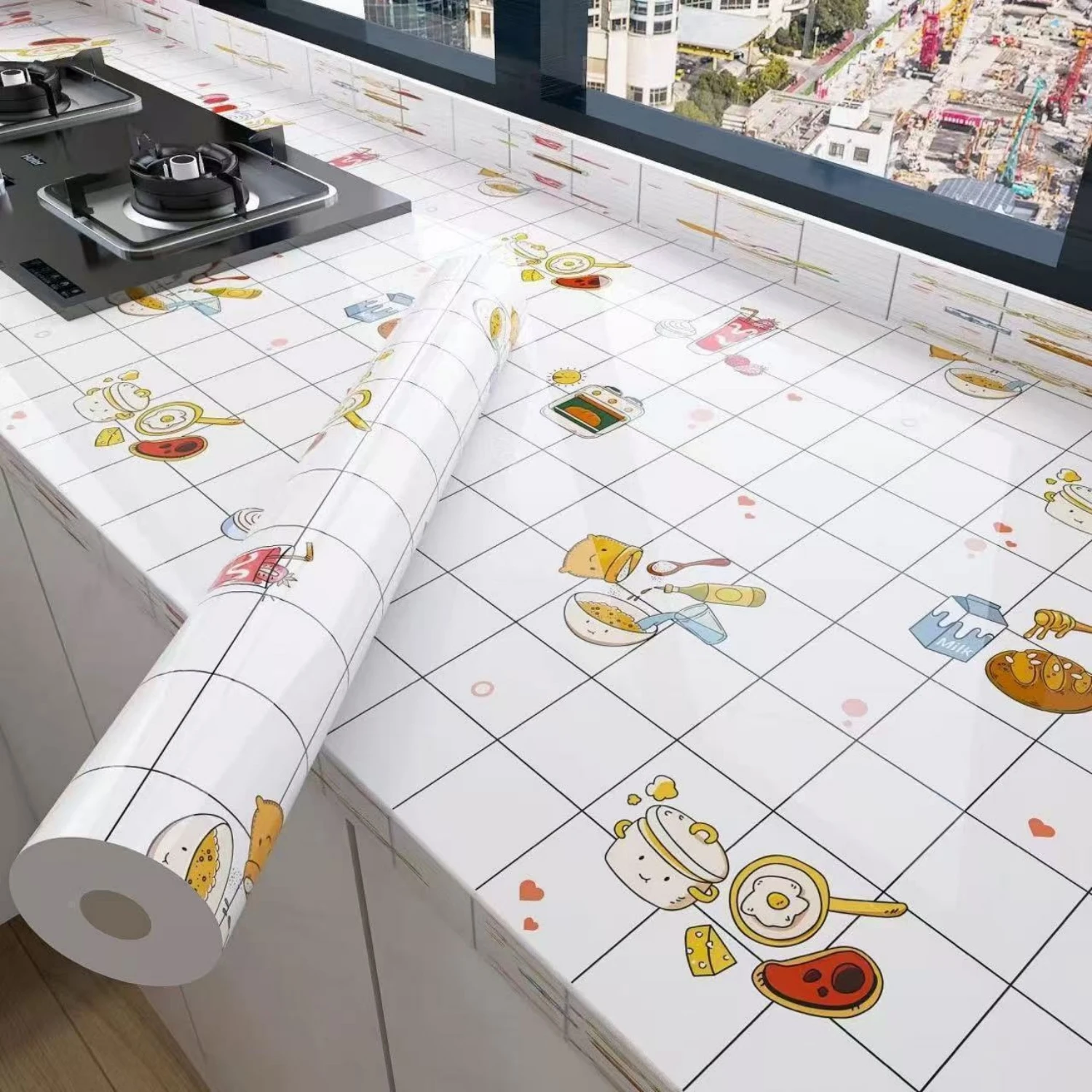 8M Marble Decor Stickers Self Adhesive Waterproof Oil Proof Aluminum Foil Wallpaper for Kitchen Cabinet Countertop Renovation
8M Marble Decor Stickers Self Adhesive Waterproof Oil Proof Aluminum Foil Wallpaper for Kitchen Cabinet Countertop Renovation