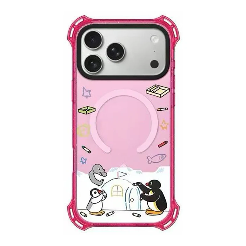Cartoon Snowhouse Penguin 4 Corner Magnetic Protective Phone Case Cover for IPhone 13 14 15 16 17 Pro Max Case for IPhone 17Pro
Cartoon Snowhouse Penguin 4 Corner Magnetic Protective Phone Case Cover for IPhone 13 14 15 16 17 Pro Max Case for IPhone 17Pro