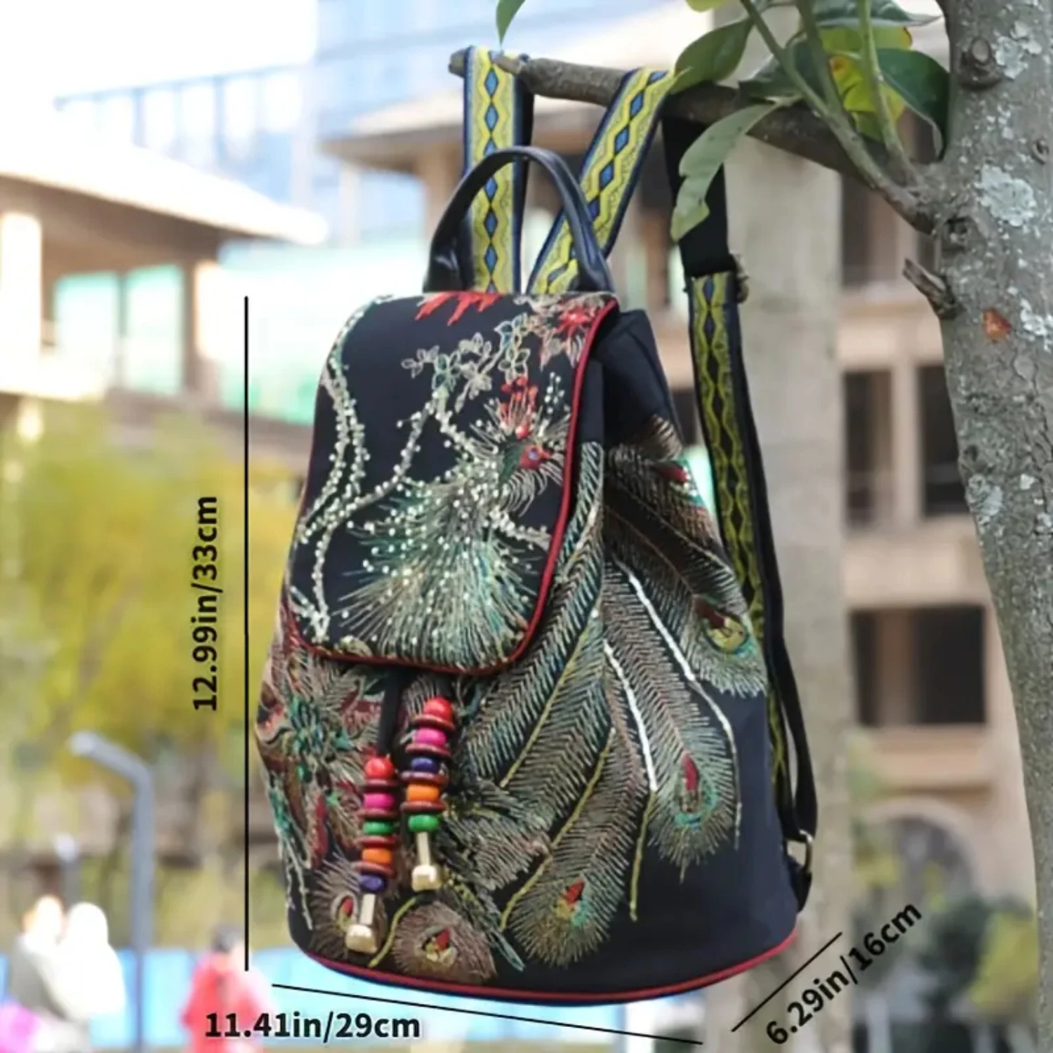 Sequin Embroidered Phoenix Pattern Canvas Backpack, Women's Niche Drawstring Backpack
Sequin Embroidered Phoenix Pattern Canvas Backpack, Women's Niche Drawstring Backpack