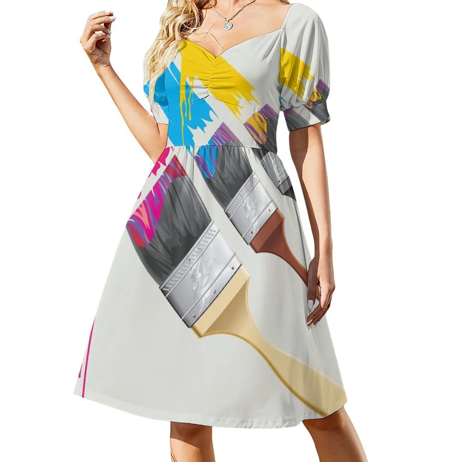 Paint Brush Short-Sleeved Dress dresses for official occasions luxury evening dresses 2025 Women's dress
Paint Brush Short-Sleeved Dress dresses for official occasions luxury evening dresses 2025 Women's dress