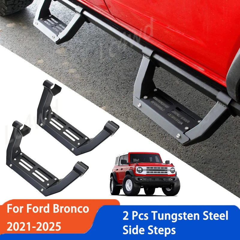 LC4WD 4x4 Exterior Accessories Running Boards Side Step Non-Slip For Ford Bronco 2021-2025 2/4 Door with Original Rock Rail
LC4WD 4x4 Exterior Accessories Running Boards Side Step Non-Slip For Ford Bronco 2021-2025 2/4 Door with Original Rock Rail