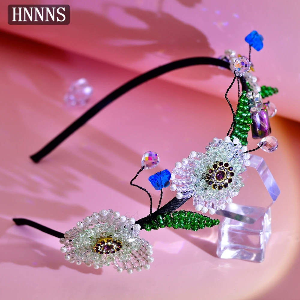 HNNNS Crystal Flower Headband Geometric Beaded Hairband Green Small Fresh Hair Band Women's Fashion Jewelry Hair Accessories A69
HNNNS Crystal Flower Headband Geometric Beaded Hairband Green Small Fresh Hair Band Women's Fashion Jewelry Hair Accessories A69