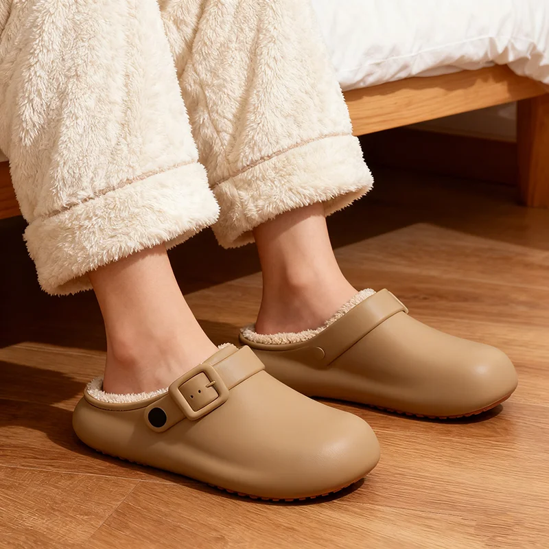 1pair Waterproof Cotton Drag Men's Shoes 2025 Winter Home Warm Thick-soled Couples Indoor and Outdoor Two Wear Convenient Shoes
1pair Waterproof Cotton Drag Men's Shoes 2025 Winter Home Warm Thick-soled Couples Indoor and Outdoor Two Wear Convenient Shoes