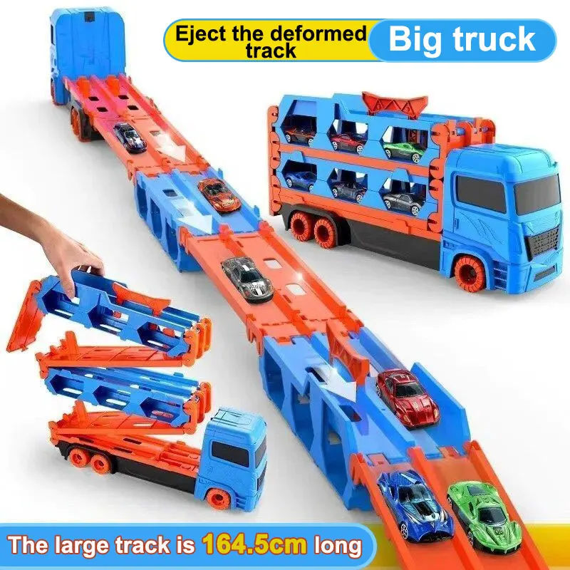Boy Large Size Deformation Folding Rail Car Toy Storage Container Truck Alloy Ejection Car For Children Gift
Boy Large Size Deformation Folding Rail Car Toy Storage Container Truck Alloy Ejection Car For Children Gift