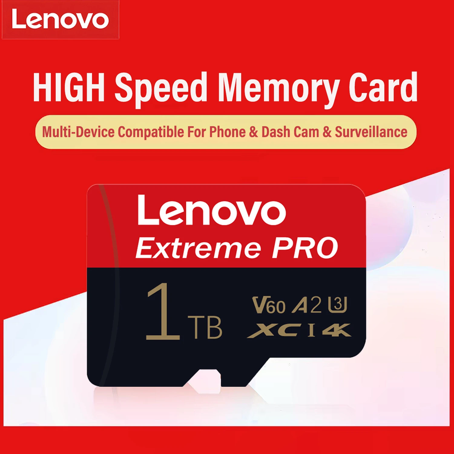 Lenovo High-Speed Micro TF SD Card Support 4K V60 U3 TF Flash Cards For DJI Drone Camera Monitoring Extreme Pro Memory SD Card
Lenovo High-Speed Micro TF SD Card Support 4K V60 U3 TF Flash Cards For DJI Drone Camera Monitoring Extreme Pro Memory SD Card