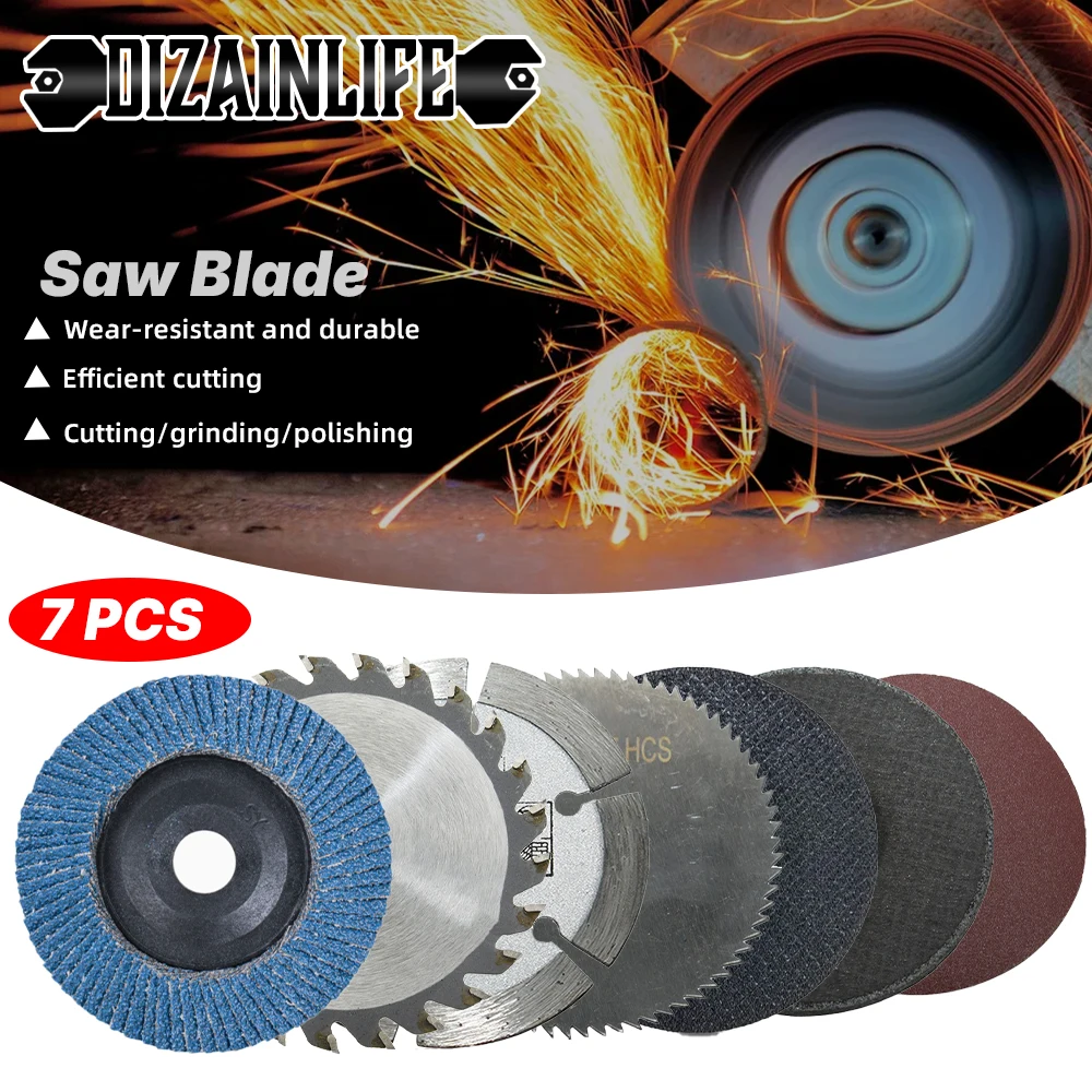 7pcs 3 Inch Cutting Disc Flap Discs Set Angle Grinder Wheels Grinding Blade Sanding Discs Wood Metal Diamond Cutting Blades 75mm
7pcs 3 Inch Cutting Disc Flap Discs Set Angle Grinder Wheels Grinding Blade Sanding Discs Wood Metal Diamond Cutting Blades 75mm