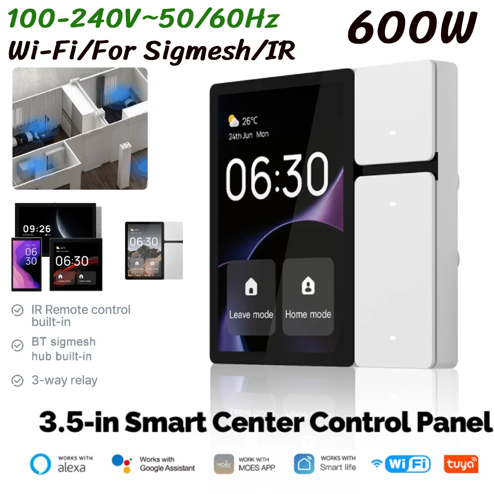 WiFi for Tuya Center Control Panel 3.5 Inch Smart Central Control IR Remote Control Central Controller for Intelligent Scenes
WiFi for Tuya Center Control Panel 3.5 Inch Smart Central Control IR Remote Control Central Controller for Intelligent Scenes