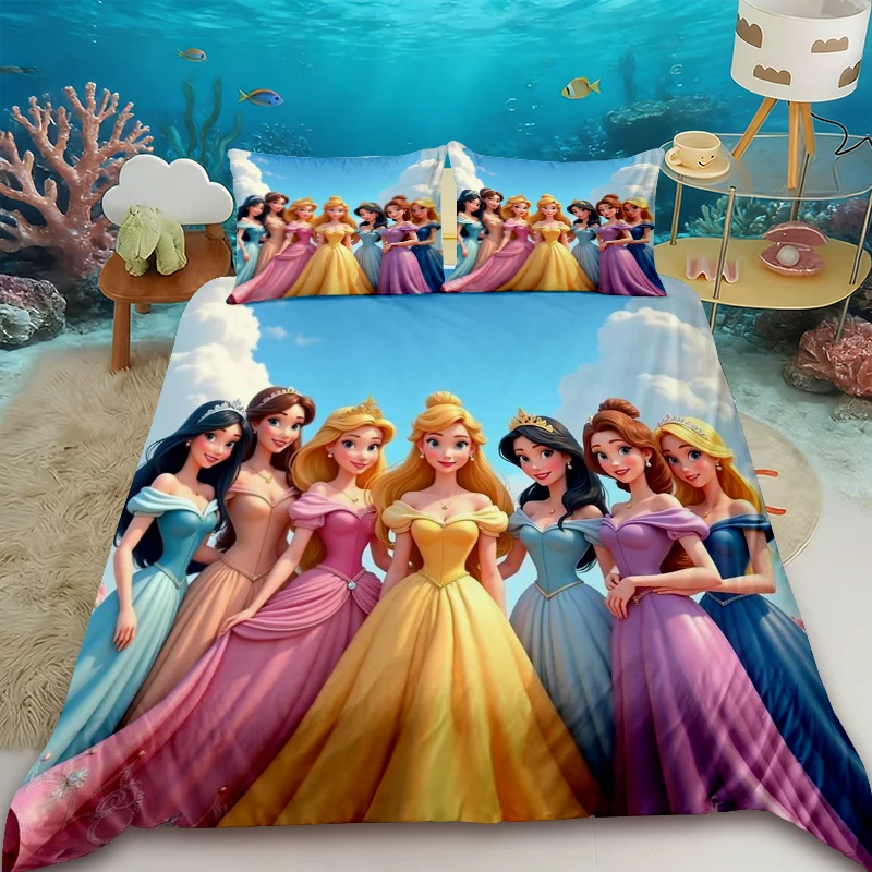 Disney Princess children's bedding set for boys and girls, including one duvet cover and two pillowcases. Comfortable and soft
Disney Princess children's bedding set for boys and girls, including one duvet cover and two pillowcases. Comfortable and soft