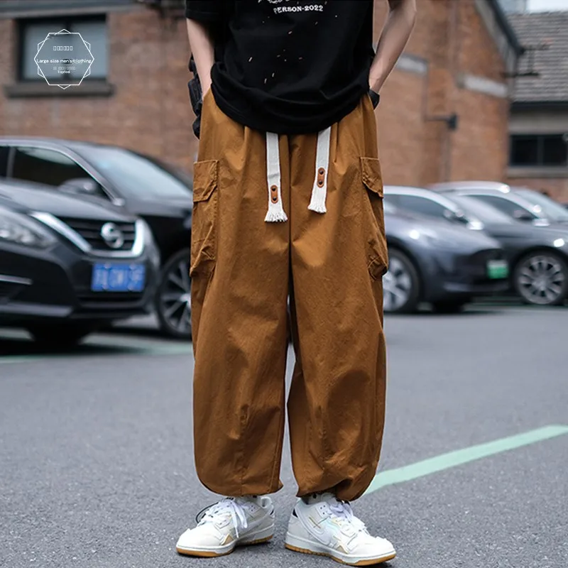 Свободные рабочие брюки в стиле Харадзюку для мужчин, коричневые повседневные брюки, винтажные японские свободные брюки-фонарики, модные брендовые осенние брюки.
Свободные рабочие брюки в стиле Харадзюку для мужчин, коричневые повседневные брюки, винтажные японские свободные брюки-фонарики, модные брендовые осенние брюки.