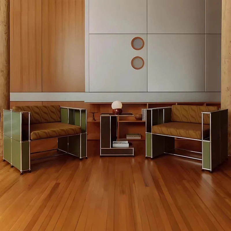 Modular table and chair combination light luxury high-end living room creative stainless steel case special-shaped leisure chair
Modular table and chair combination light luxury high-end living room creative stainless steel case special-shaped leisure chair