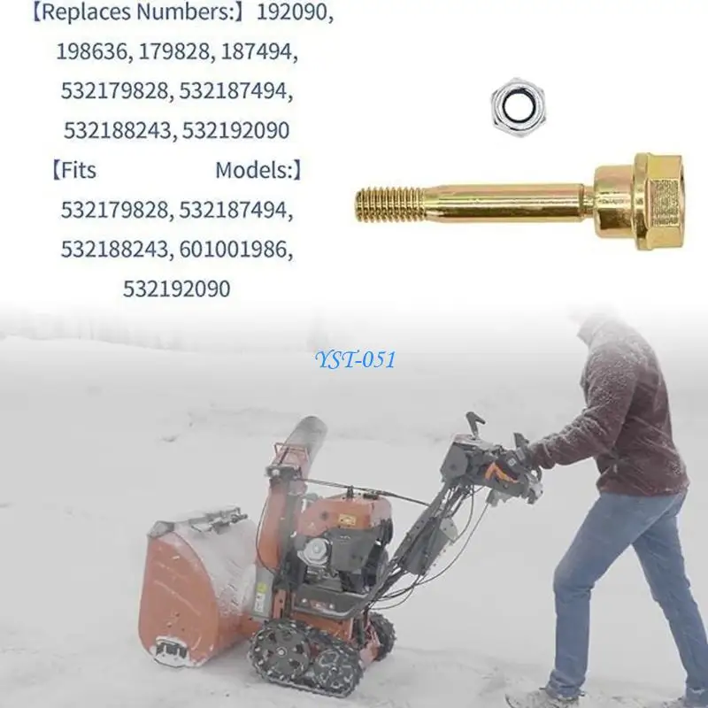 E15A Pack of 5 Repair Screws Shear Pins Nut for PO10527 PO8527 PP1052 Snow Thrower
E15A Pack of 5 Repair Screws Shear Pins Nut for PO10527 PO8527 PP1052 Snow Thrower