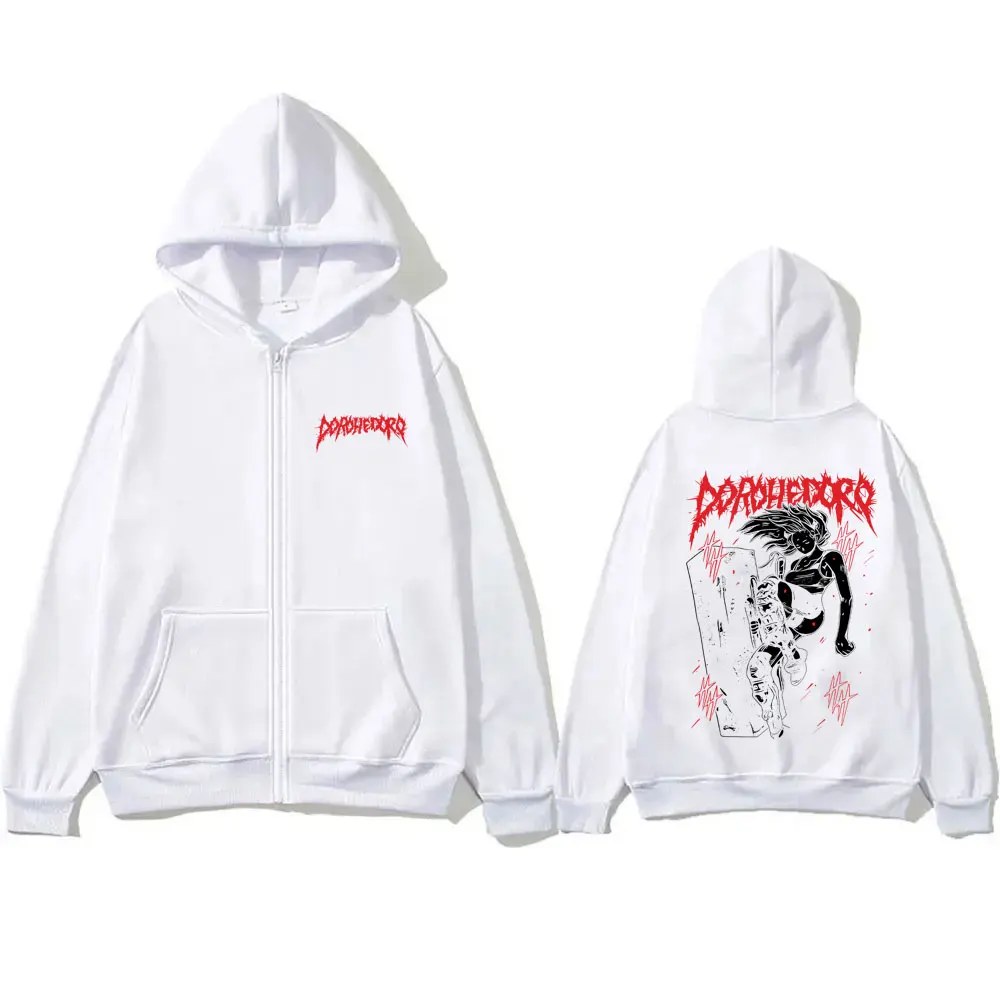Anime Dorohedoro Nikaido Kaiman Zipper Hoodie Men Women Vintage Gothic Horror Zip Up Jacket Male Oversized Zip Up Sweatshirts
Anime Dorohedoro Nikaido Kaiman Zipper Hoodie Men Women Vintage Gothic Horror Zip Up Jacket Male Oversized Zip Up Sweatshirts