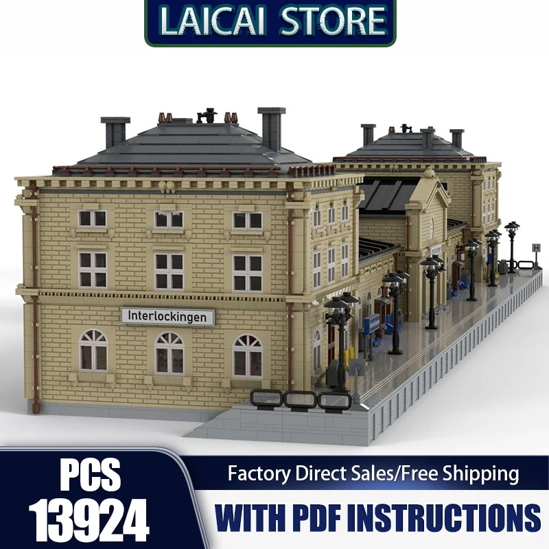 City Street View Model Moc Building Bricks Main Train Station Interlockingen Technology Modular Blocks Gifts Toys DlY Assembly
City Street View Model Moc Building Bricks Main Train Station Interlockingen Technology Modular Blocks Gifts Toys DlY Assembly