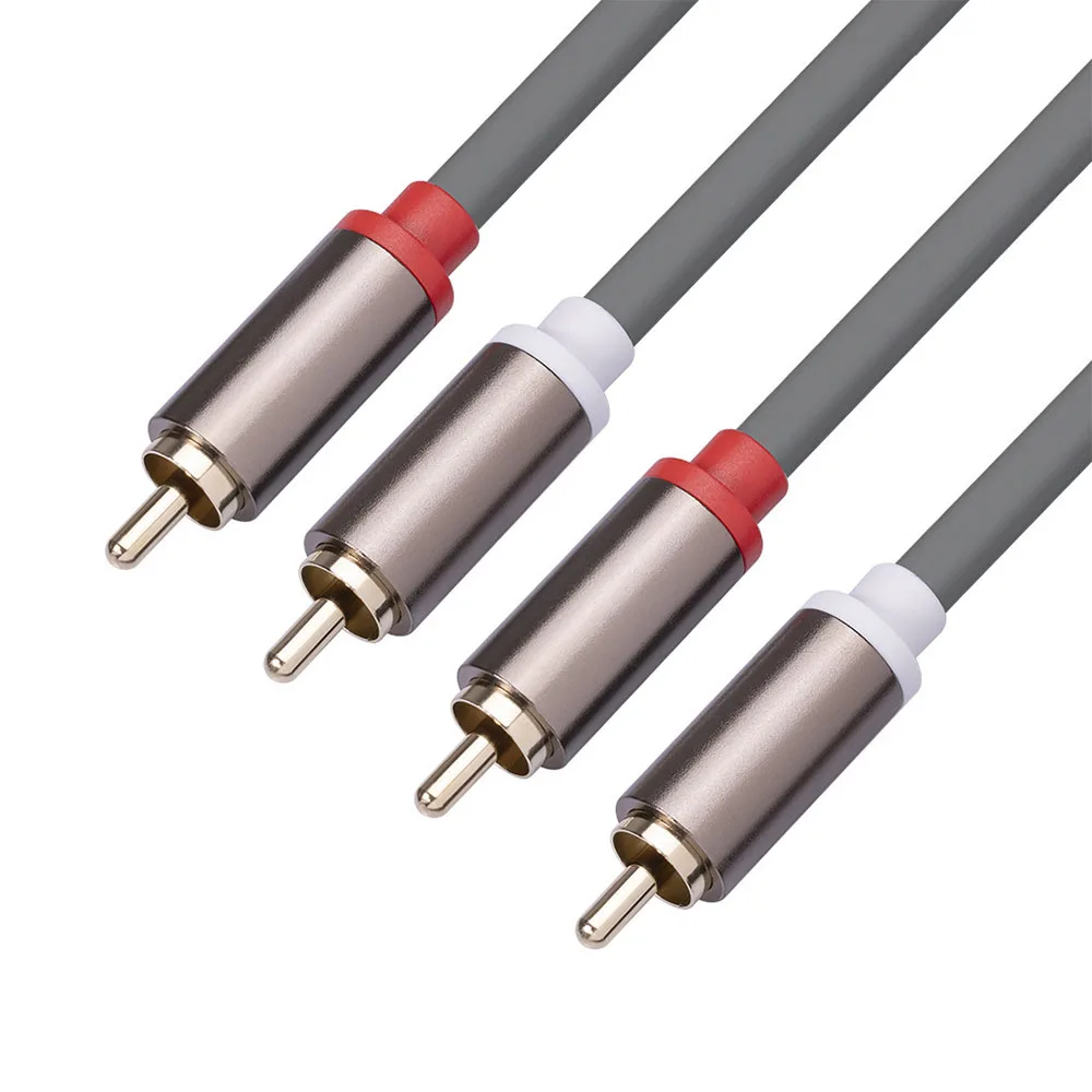 Aluminum Alloy Head 1-Meter Thick All Copper RCA Double Lotus TV Set-Top Box Audio Signal Cable
Aluminum Alloy Head 1-Meter Thick All Copper RCA Double Lotus TV Set-Top Box Audio Signal Cable